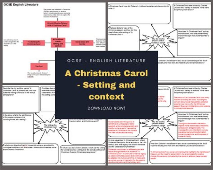 A Christmas Carol Setting - How To Discuss
