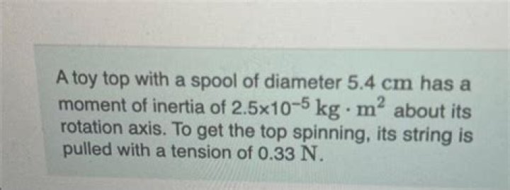 A Toy Top With A Spool Of Diameter