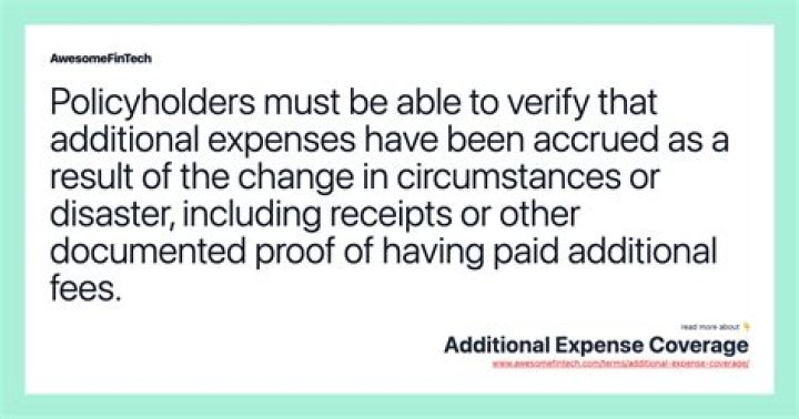 Additional Expense Coverage - How To Discuss