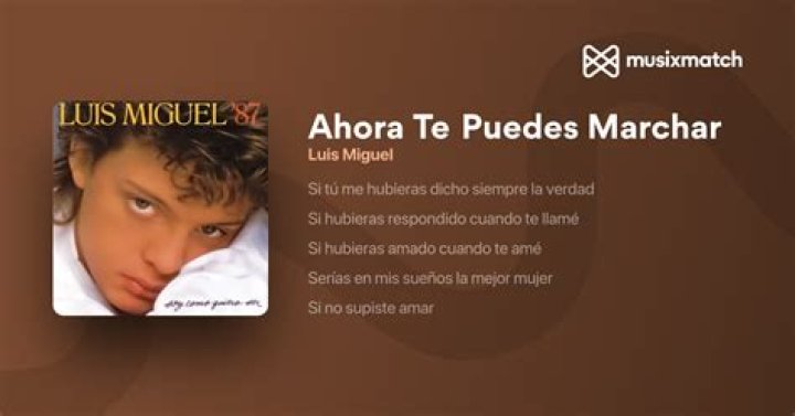 Ahora Te Puedes Marchar English