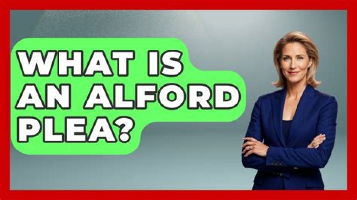 Alford Plea - How To Discuss