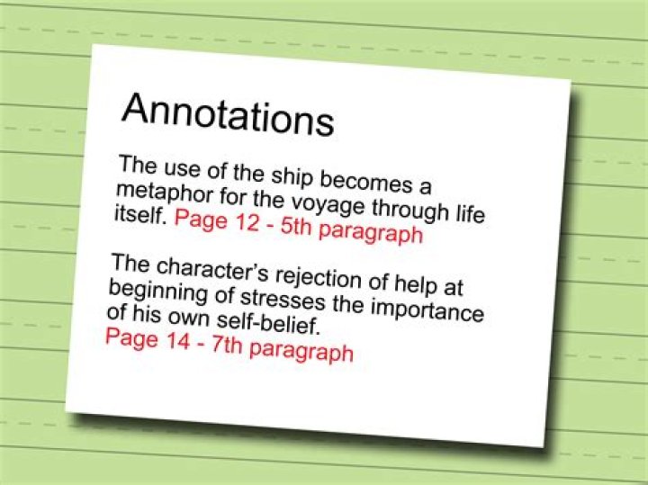 Annotation - How To Discuss