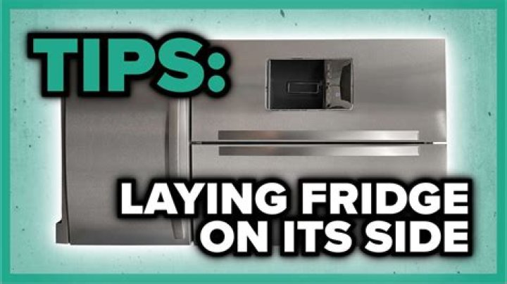 Can you lay down a fridge