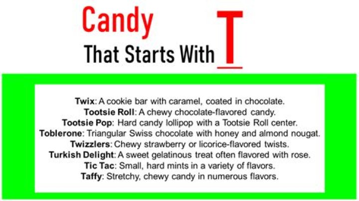 Candy That Starts With T