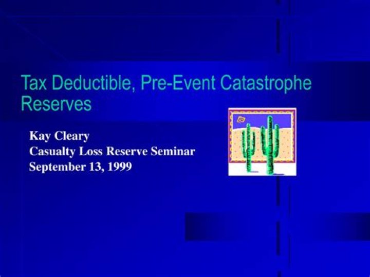 Catastrophe Reserves - How To Discuss