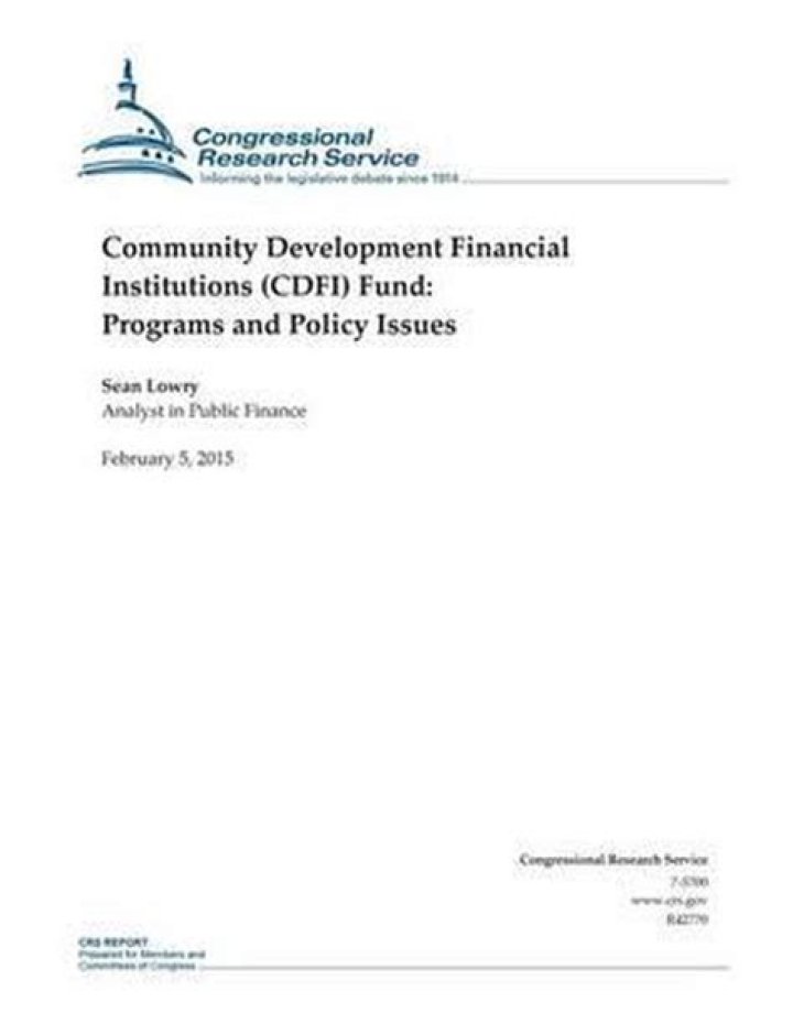 Community Development Financial Institutions (CDFI)