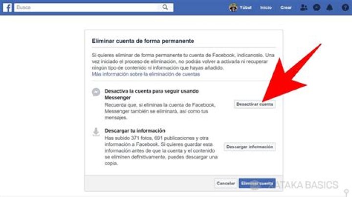 Como borrar una cuenta de facebook