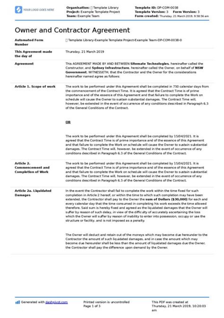 Contract owner - How To Discuss