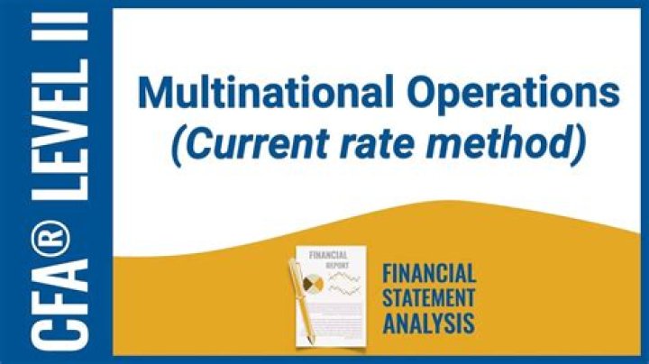 Current rate method - How To Discuss