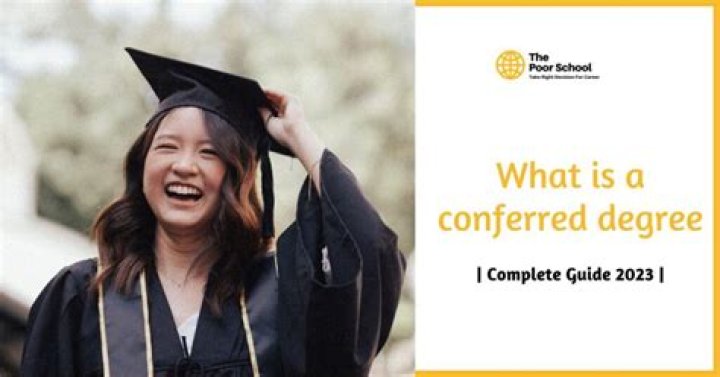 Degree conferred - How To Discuss