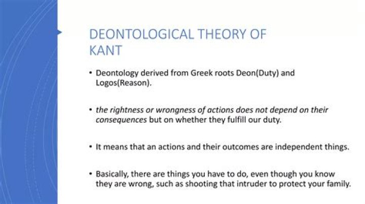 Deontological ethics - How To Discuss