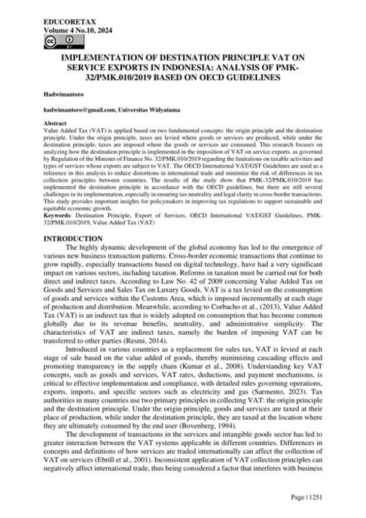 Destination Principle - How To Discuss