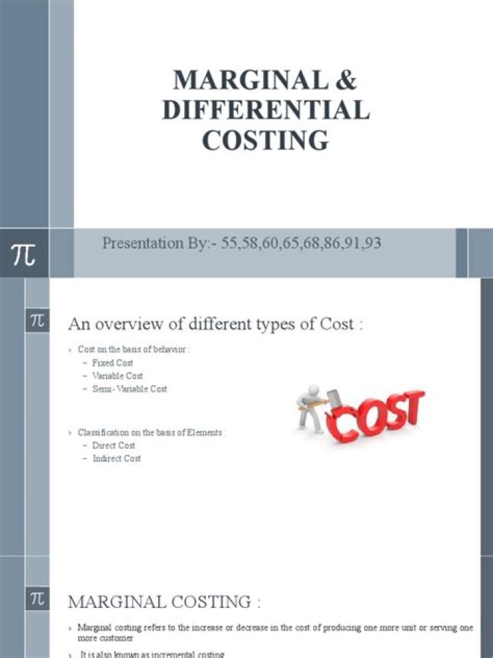 Differential costing - How To Discuss