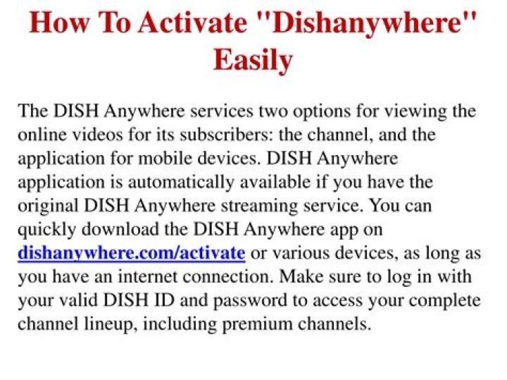 Dishanywhere Com Activate - How To Discuss