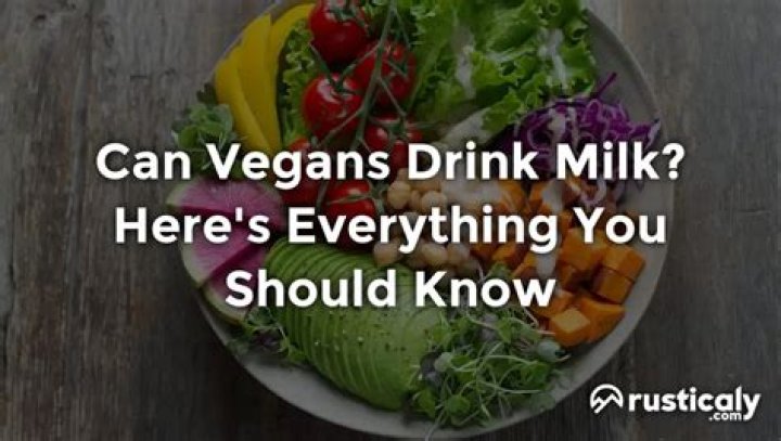 Do vegans drink milk - How To Discuss