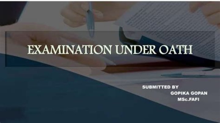 Examination Under Oath (EUO) - How To Discuss