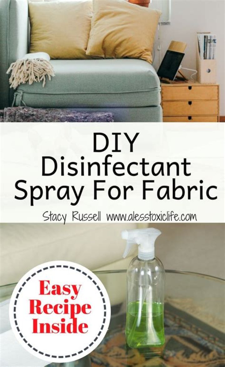 Fabric disinfectant spray - How To Discuss