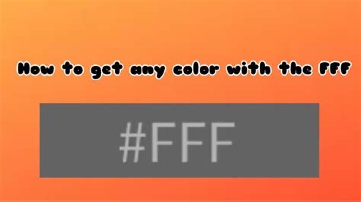 Fff Color - How To Discuss