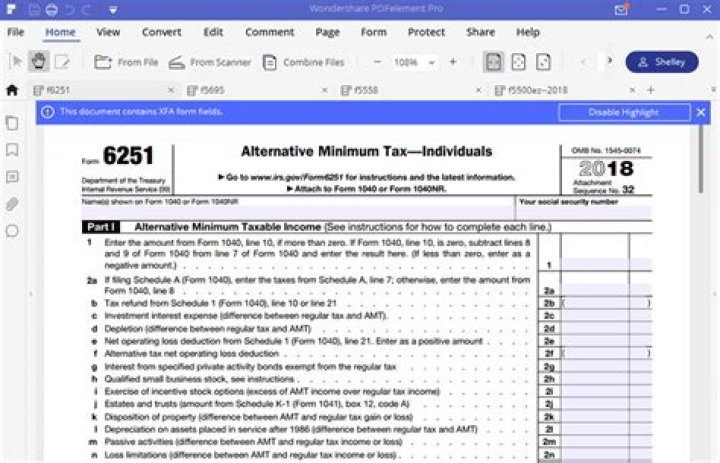 Form 6251 - How To Discuss