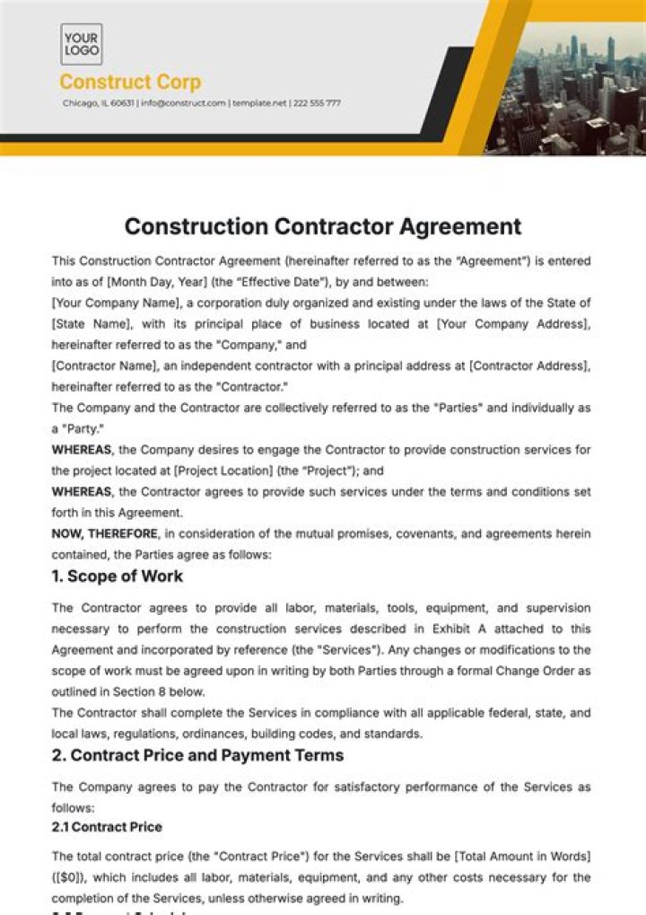 General contractor - How To Discuss
