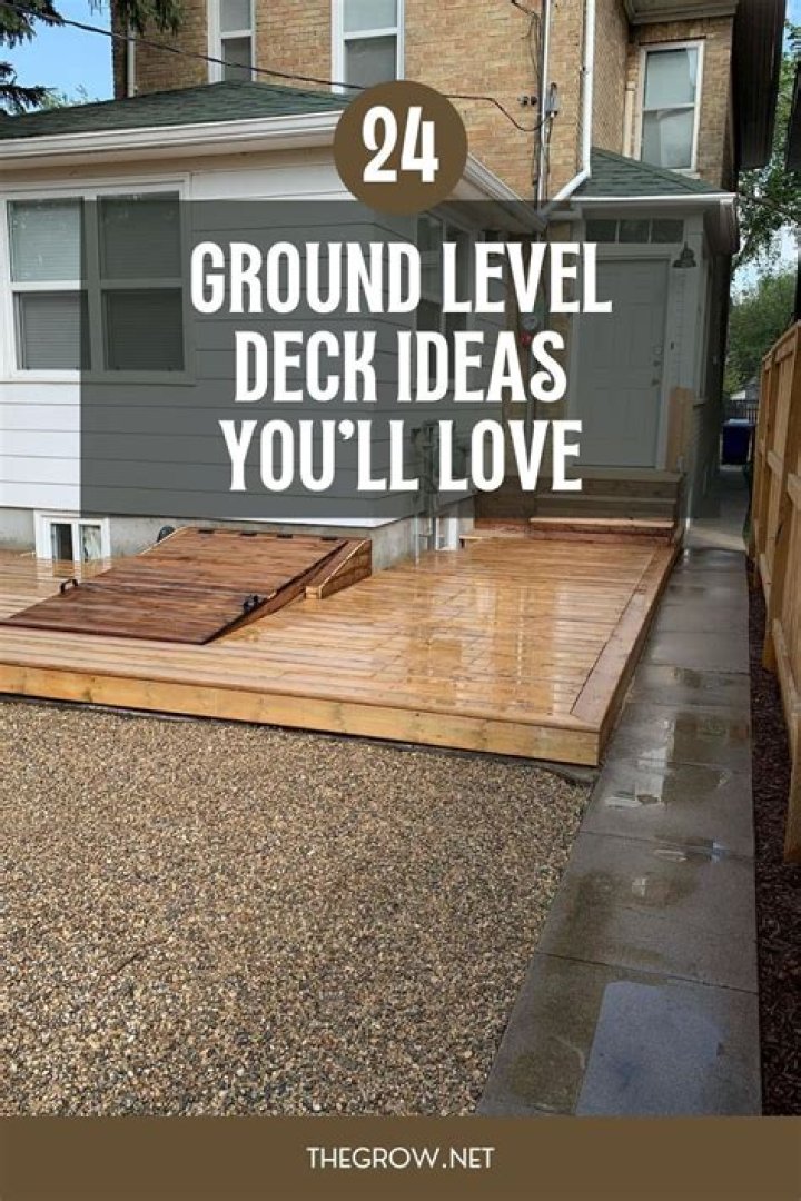 Ground level deck ideas - How To Discuss