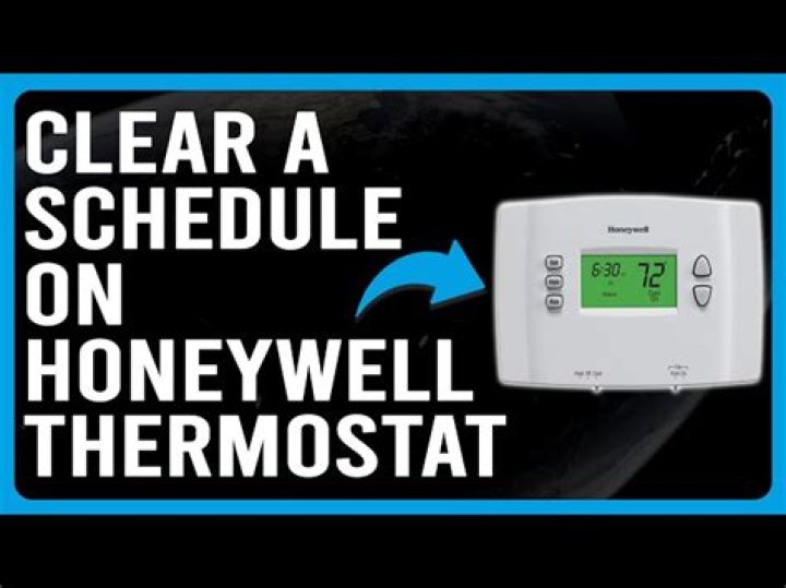 Honeywell Thermostat Turn Off Schedule