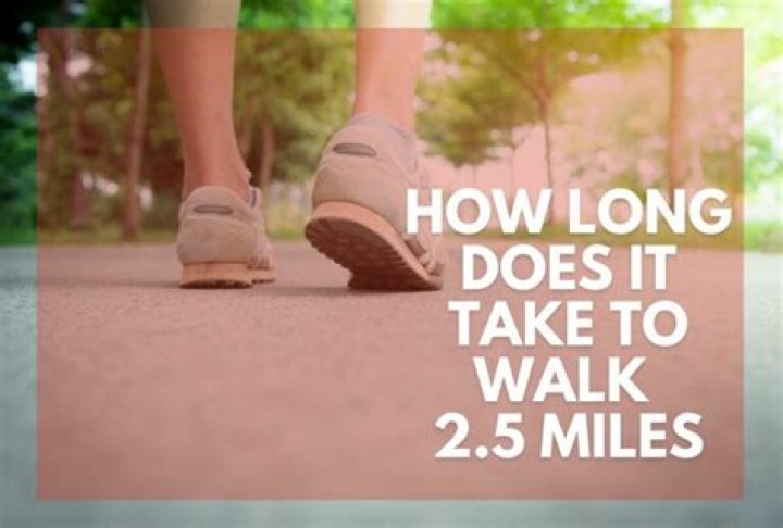 How Long Does It Take To Walk 2.5 Miles