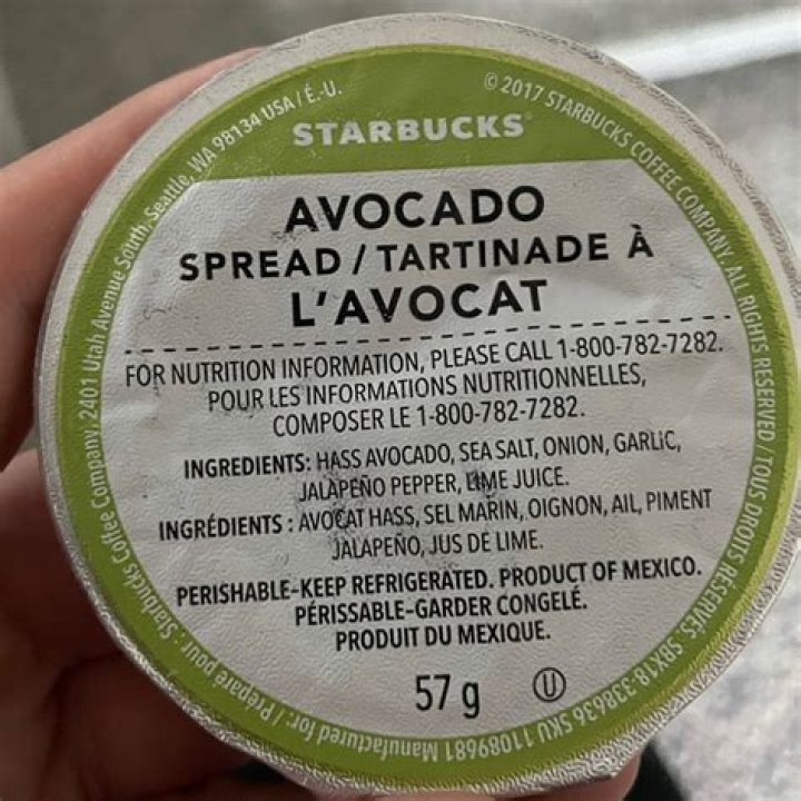 How Many Calories In Starbucks Avocado Spread