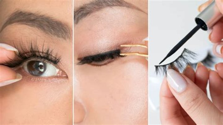 How to apply fake lashes