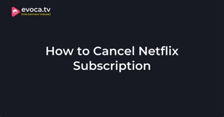 How to cancel netflix subscription