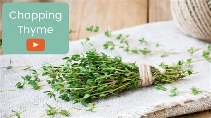 How To Chop Thyme - How To Discuss