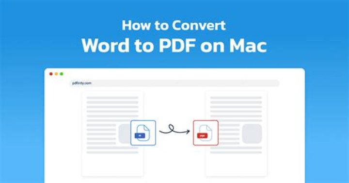 How to convert word to pdf on mac