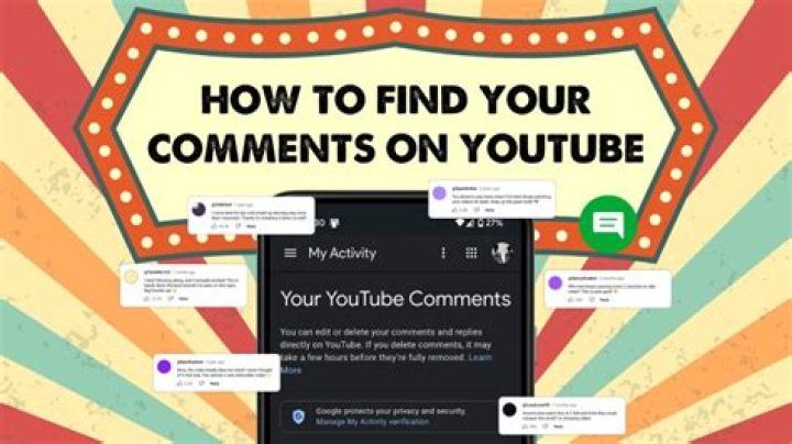 How to find your comments on youtube