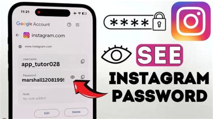 How to find your instagram password