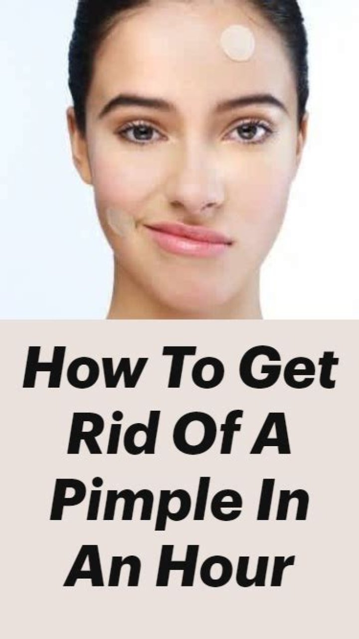 How to get rid of a pimple in an hour