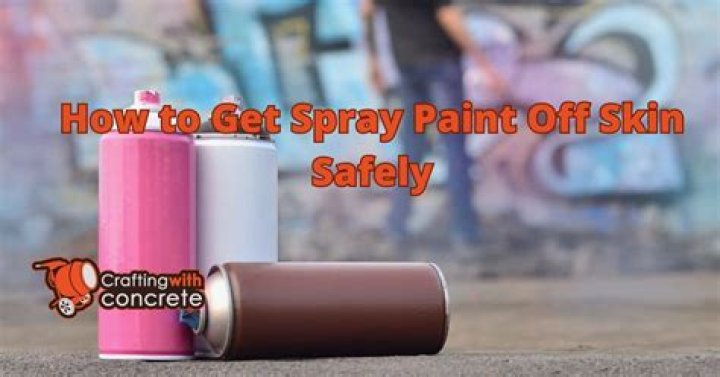 How to get spray paint off skin
