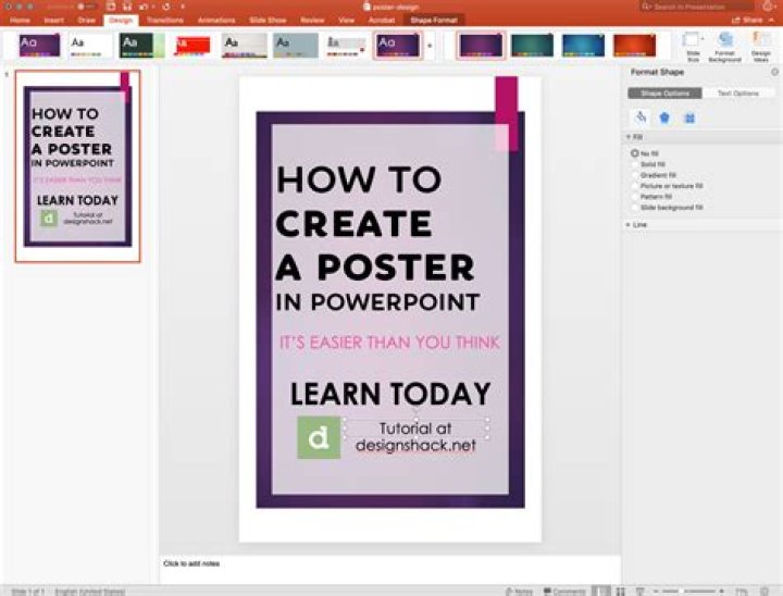 How to make a poster in powerpoint