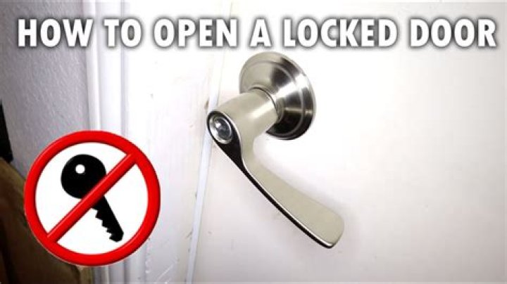 How to open a locked door?