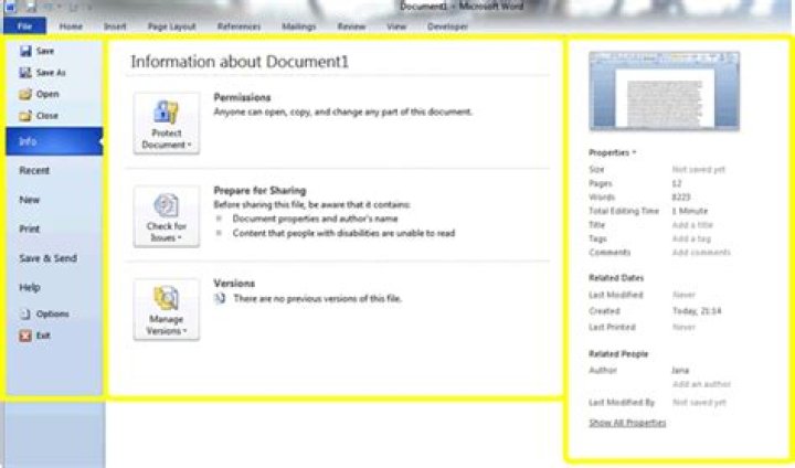 How To Open Backstage View In Word