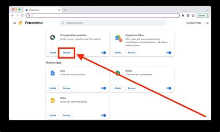 How to remove chrome extensions