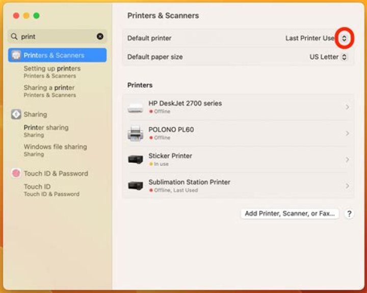 How to set up printer on mac