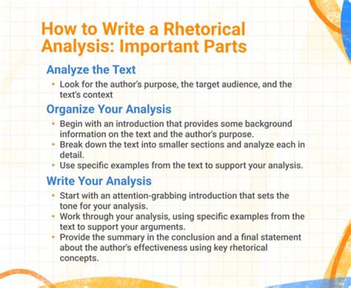 How to write a rhetorical analysis