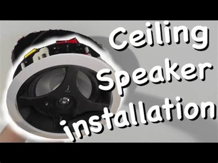 Installing ceiling speakers - How To Discuss