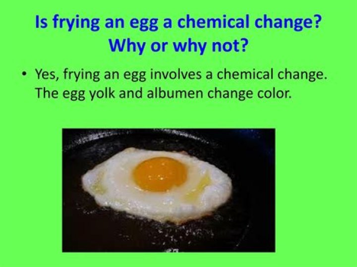 Is Frying An Egg A Chemical Change