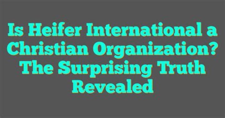 Is Heifer International Legitimate - How To Discuss