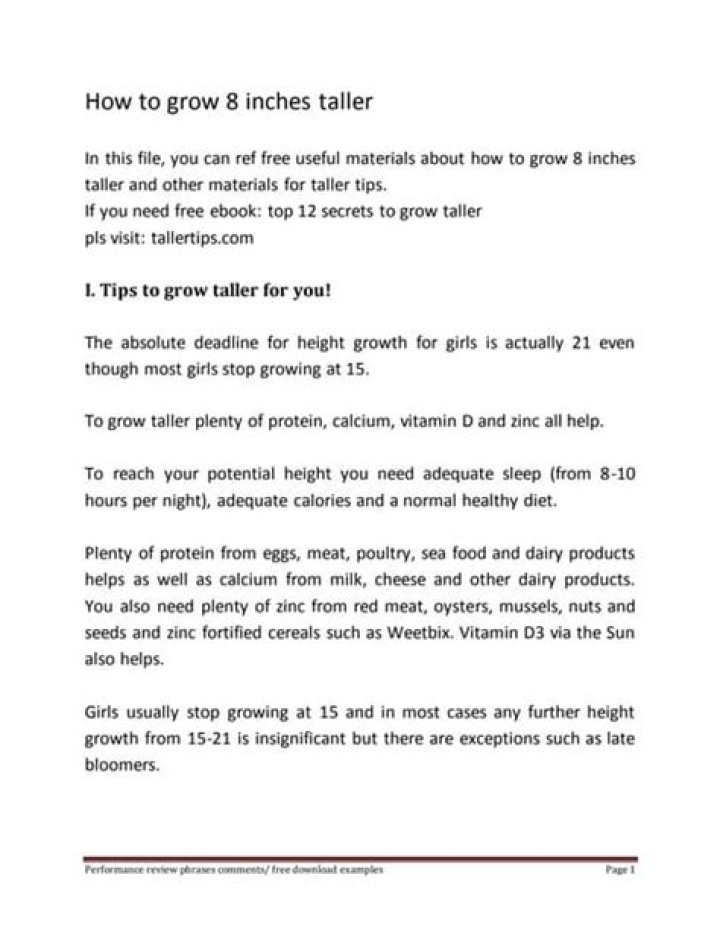 Is It Possible To Grow 8 Inches In A Year