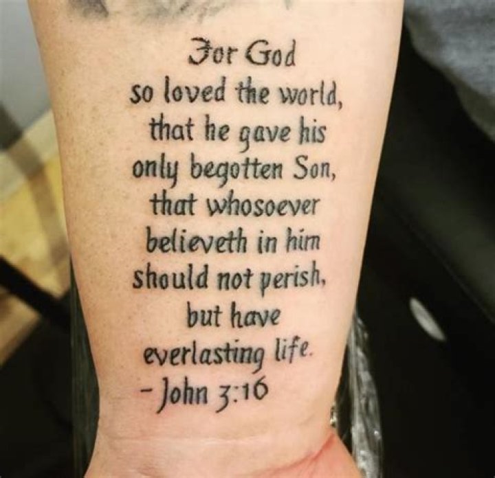 John 3 16 Tattoo - How To Discuss
