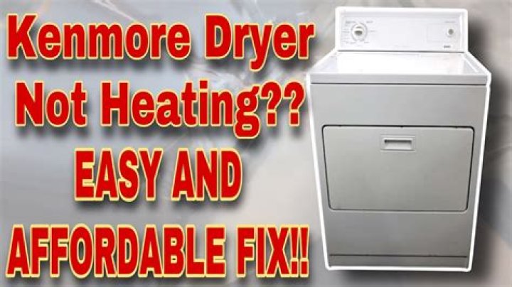 Kenmore Gas Dryer Not Heating Up