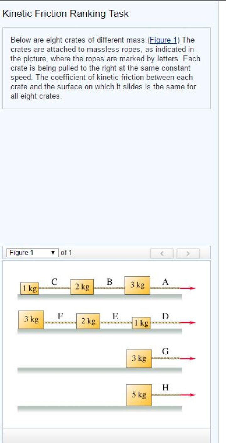 Kinetic Friction Ranking Task - How To Discuss
