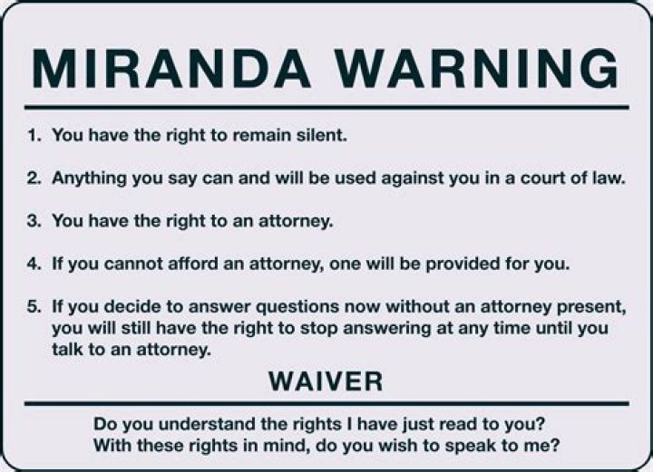 Miranda rule - How To Discuss